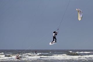 风筝冲浪、圣彼得、世界自然遗产、北弗里斯兰、运动、冒险、极限运动、休闲活动