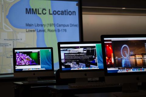 打开imac、桌面、技术、图书馆、大学、教育、计算机