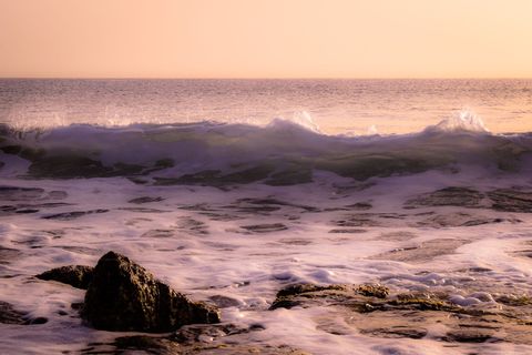 延时摄影、海浪、海浪、海滩、大海、浪花、自然、泡沫