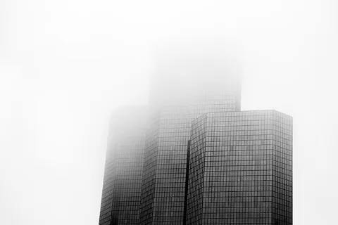 巴黎，法国，拉德芬斯，艺术，建筑，黑，白，黑