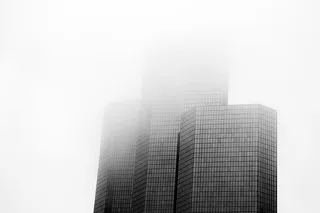 巴黎，法国，拉德芬斯，艺术，建筑，黑，白，黑