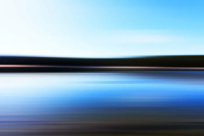大，平静，身体，水，蓝色，天空，海洋，海洋