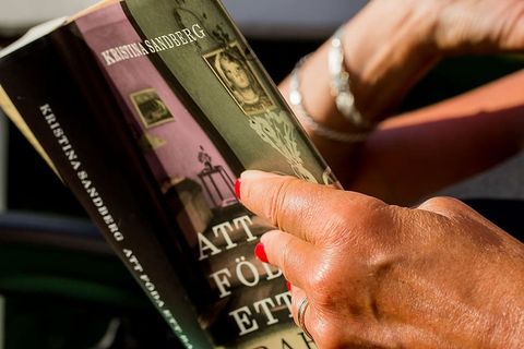 书，阅读，手，指甲，红色，珠宝，书名，人手