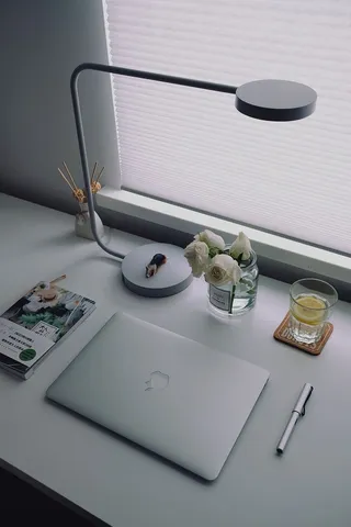 装饰、macbook、桌面、室内、静物、高角度视图、无人、技术