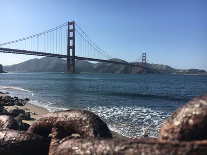 旧金山, 美国, 旧金山湾步道, 湾, 金门大桥, 链, 桥, 桥-人造结构