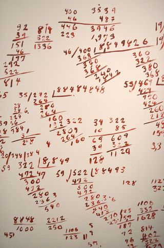 数学解，白，纸，计数，数学，学校，工资，计算器