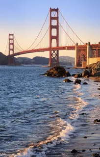 美国, 贝克海滩, 日落, 湾, 太平洋, 金门大桥, californium, 旧金山 美国, 贝克海滩, 日落, 湾, 太平洋, 金门大桥, californium, 旧金山