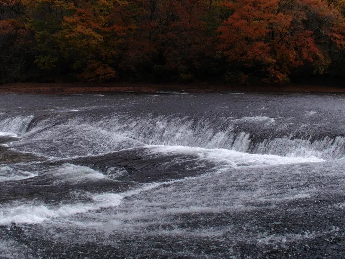 日本，黑水，瀑布，自然，瀑布，河流，水，小溪