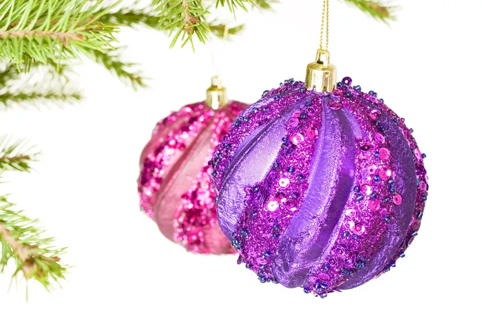 球, 树枝, 树, 饰品, 红色, 绿色, 松树, 云杉