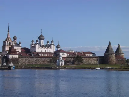 索洛维茨基，修道院，圆顶，俄罗斯，建筑，建筑结构，建筑外观，水