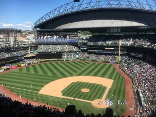 西雅图夏季，棒球，安全公司，棒球场，西雅图，人群，体育场，体育