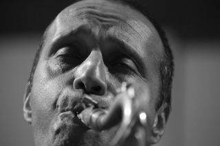 意大利，voghera，激情，黑白，演奏，爵士乐，萨克斯管，音乐