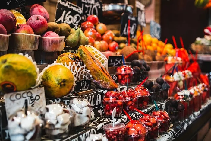 西班牙巴塞罗那拉博克利亚食品市场