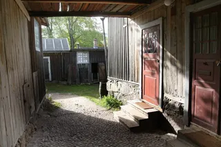 芬兰，图尔库，修道院，山，修道院山，博物馆，港口，庭院