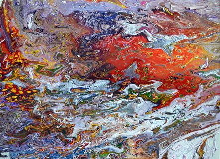 绘画, 抽象, 多彩, 光明, 多色, 全画幅, 模式, 背景