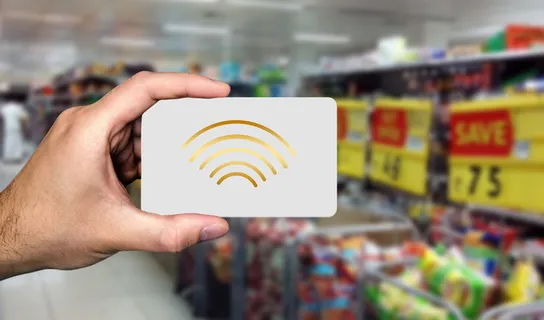 购物、采购、地图、扫描、扫描、结帐、无现金、芯片卡