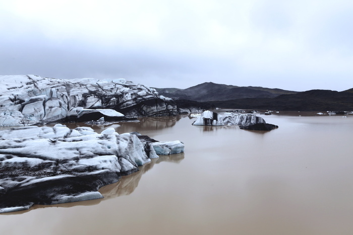 风景摄影，山，湖，棕色，平静，身体，水，近