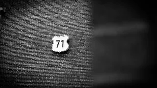 71 号标牌, 灰度照片, 71 标牌, 安装, 壁, 71, 标志, 数