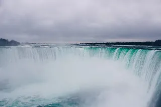 加拿大，尼亚加拉大瀑布，天空，蓝色，树木，尼亚加拉，湖，安大略