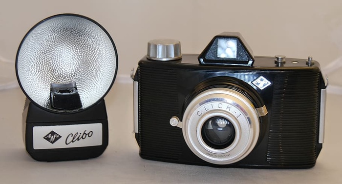 agfa click i lightning clibo，50年代，照片，复古，相机，技术，摄影主题，相机-摄影设备