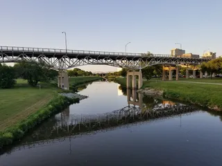trinity park、bridge、fort worth tx、water、Build structure、connection、architecture、bridge-人造结构