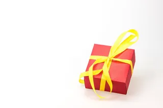 红色，黄色，礼物，盒子，白色，表面，礼物，制造