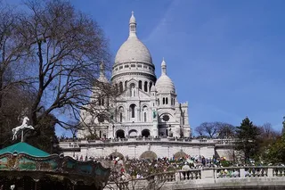 圣心、纪念碑、巴黎、蒙马特、大教堂、圣心、建筑外部、建筑结构