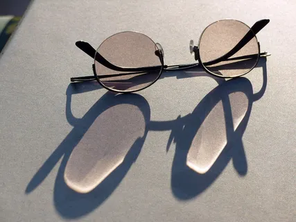 眼镜，看，看锋利，屈光度，镜片，阴影，眼镜，视力