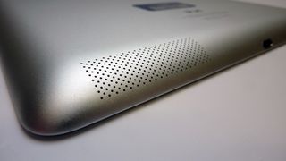 ipad、apple、silver、平板电脑、touch、reverse、back、studio shot