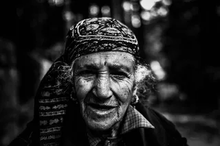 人物的灰度肖像