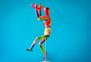 五彩坐人桌装饰