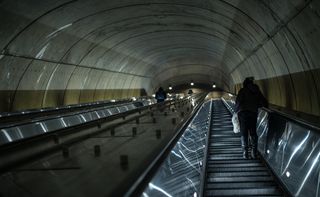 华盛顿, 美国, 地铁, 灯, 黑暗, 人, 地铁, sonyalpha