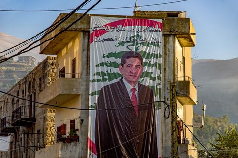 男人，政治家，黎巴嫩人，阿拉伯人，符号，黎巴嫩人，一个人，建筑