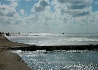 瓦特, 瓦特徒步旅行, 落潮, 洪水, 水, 瓦登海, 海, 海滩