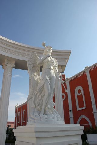 雕像，上帝，天使，天使，灰泥，象征，英俊，泰国