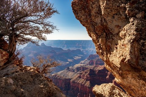 自然、户外、山脉、峡谷、山谷、高原、树木、景观