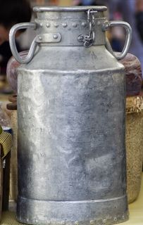 锡、牛奶、养殖、乳制品、容器、金属、室内、旧