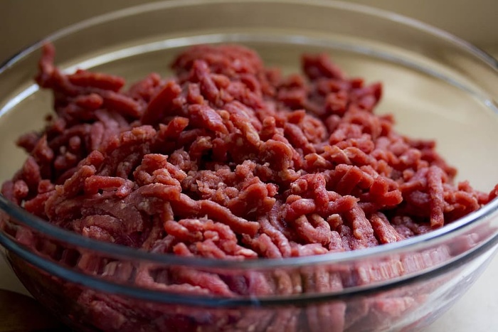碎牛肉，碗，牛肉，烹饪，烹饪，美味，晚餐，菜肴