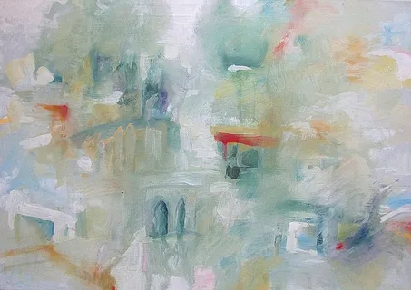 梦，风景，屋顶，心情，红色，灯光，背景，全画框