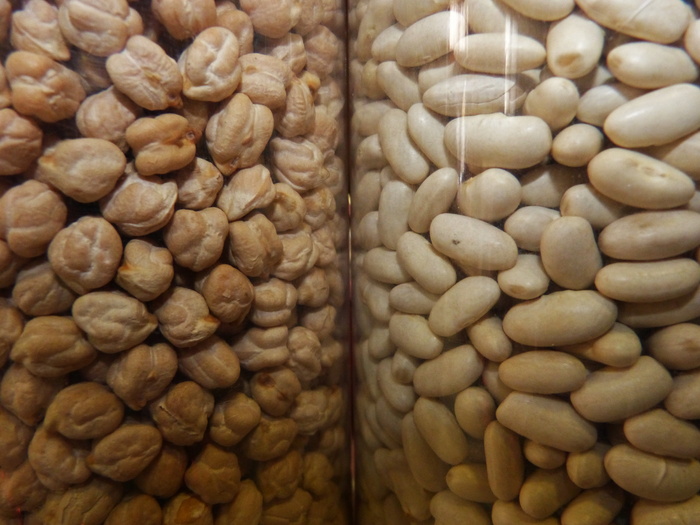 鹰嘴豆、犹太人、豆类、船只、食品和饮料、食品、全框架、丰度