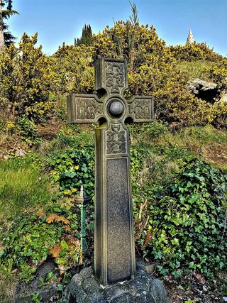 英国，诺丁汉，#教堂#墓地#公墓#墓地#古老#十字架#宗教#信仰、植物、无人、树木、自然、白天