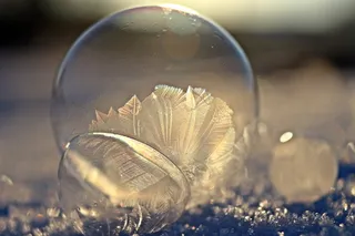 浅，聚焦摄影，泡泡，球，冰晶，泡泡，冰霜球，冰袋