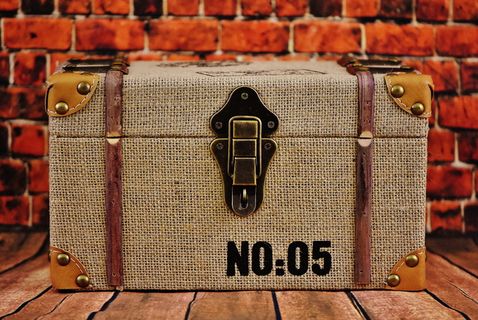 棕色05号箱子，箱子，封口，配件，箱子，装饰品，棺材，纺织品