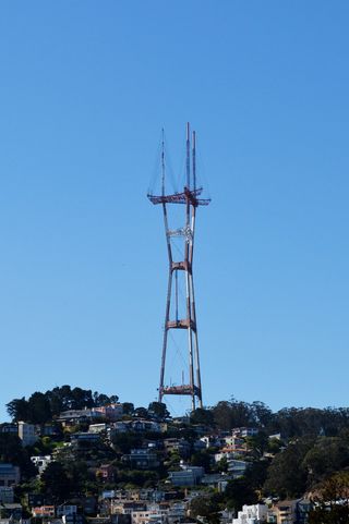 旧金山, Sutro, 塔, sutro, 塔, 弗朗西斯科, 加利福尼亚州, 城市, 湾