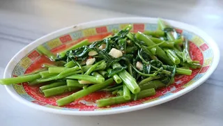 炒牵牛花，红，炒蔬菜，蔬菜，泰国蔬菜，中国食品，食品，食品和饮料