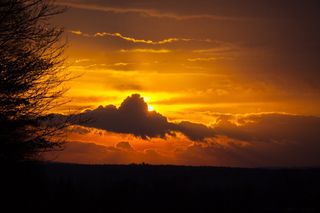 日落，沃尔肯，天空，风景，自然，心情，傍晚，日出