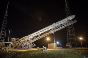 火箭、飞行、spacex、夜间、照明、天空、无人、工业