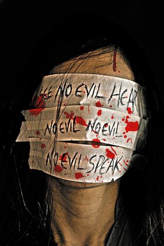 邪恶，绑架，恐惧，恐怖，文字，西文剧本，通讯，一个人