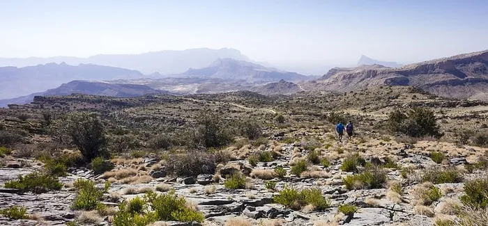 探险，徒步旅行，风景，山脉，自然，全景，人，岩石