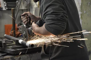 冶金，金属，金属，钢，铁，一个人，真人，工作